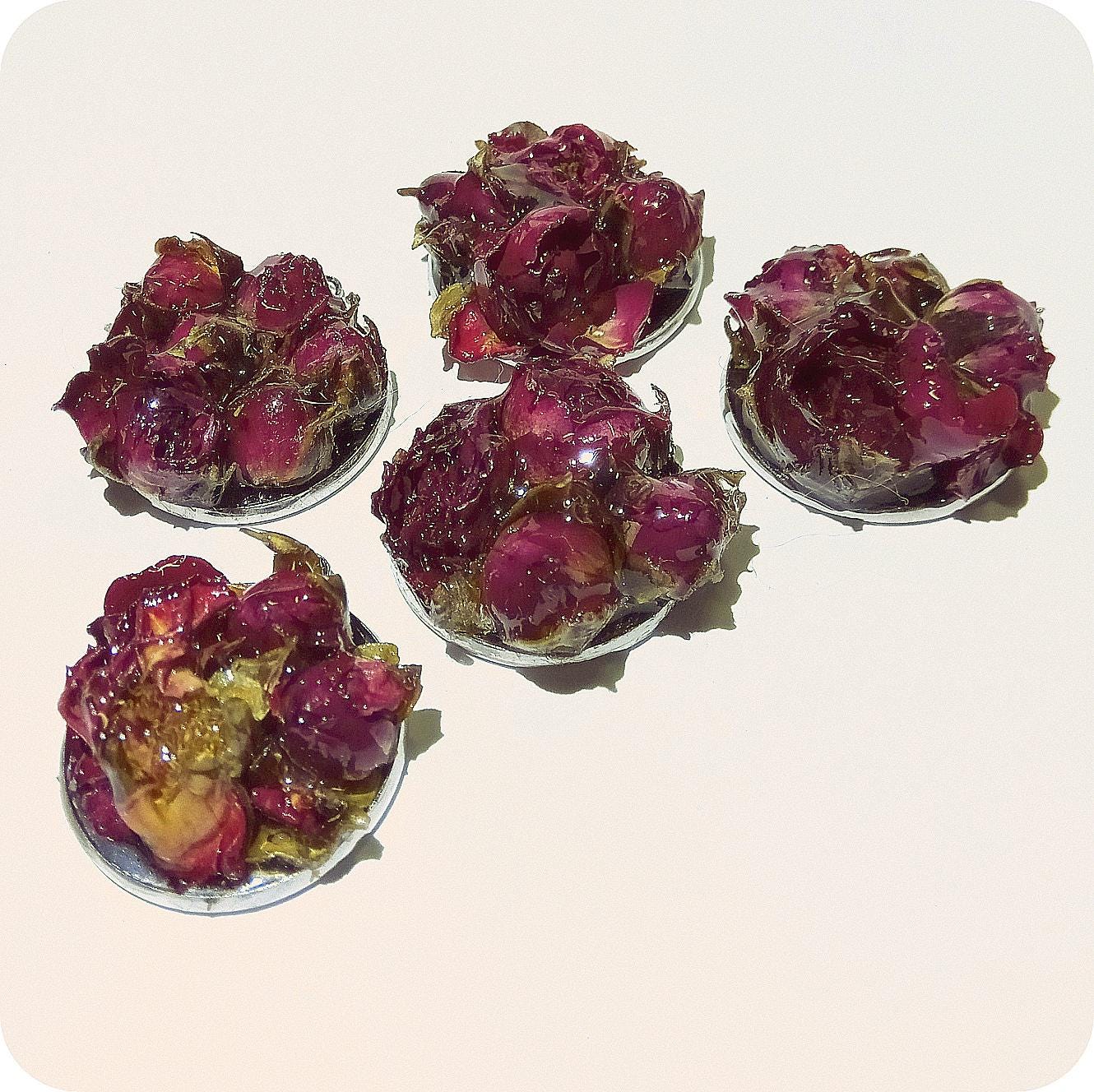 Real rose pendant lucky charm rose buds necklace botanical jewelry pendant handpicked dry plants roses amulet unique gift