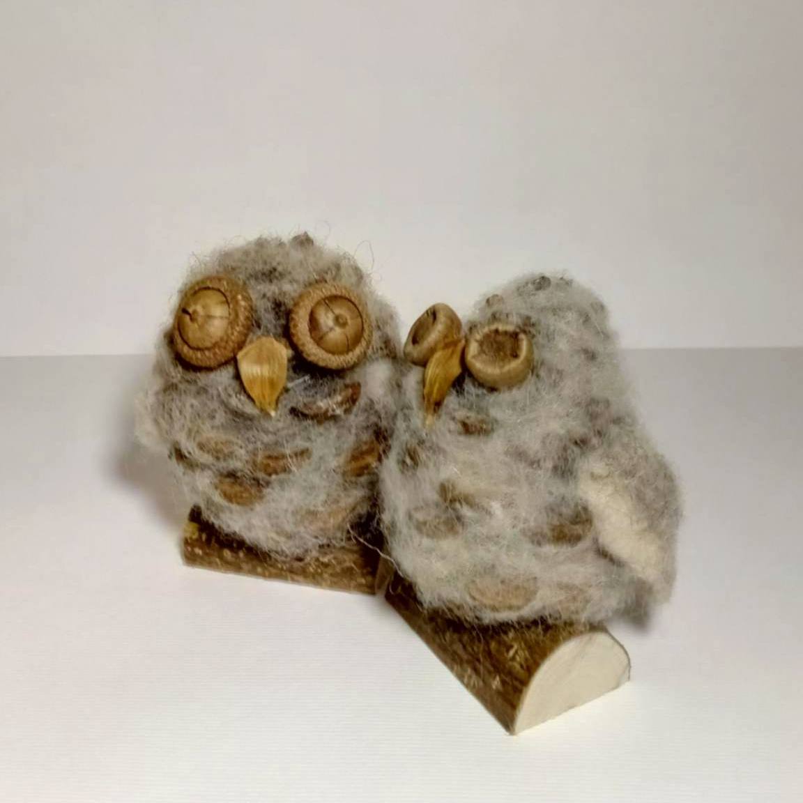 Handmade natural Owl decor
