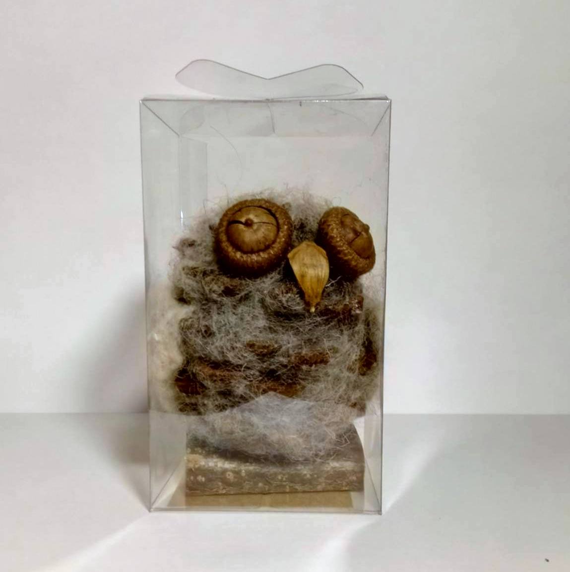 Handmade natural Owl decor
